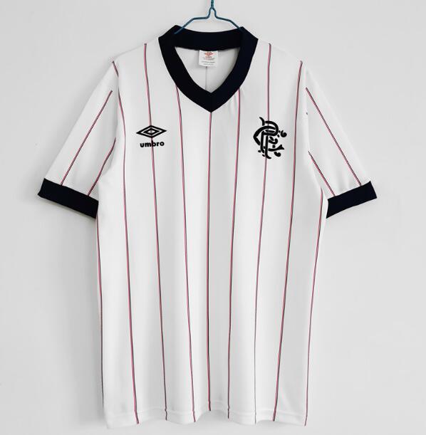 1982-83 Rangers Retro Away Kit Soccer Jersey